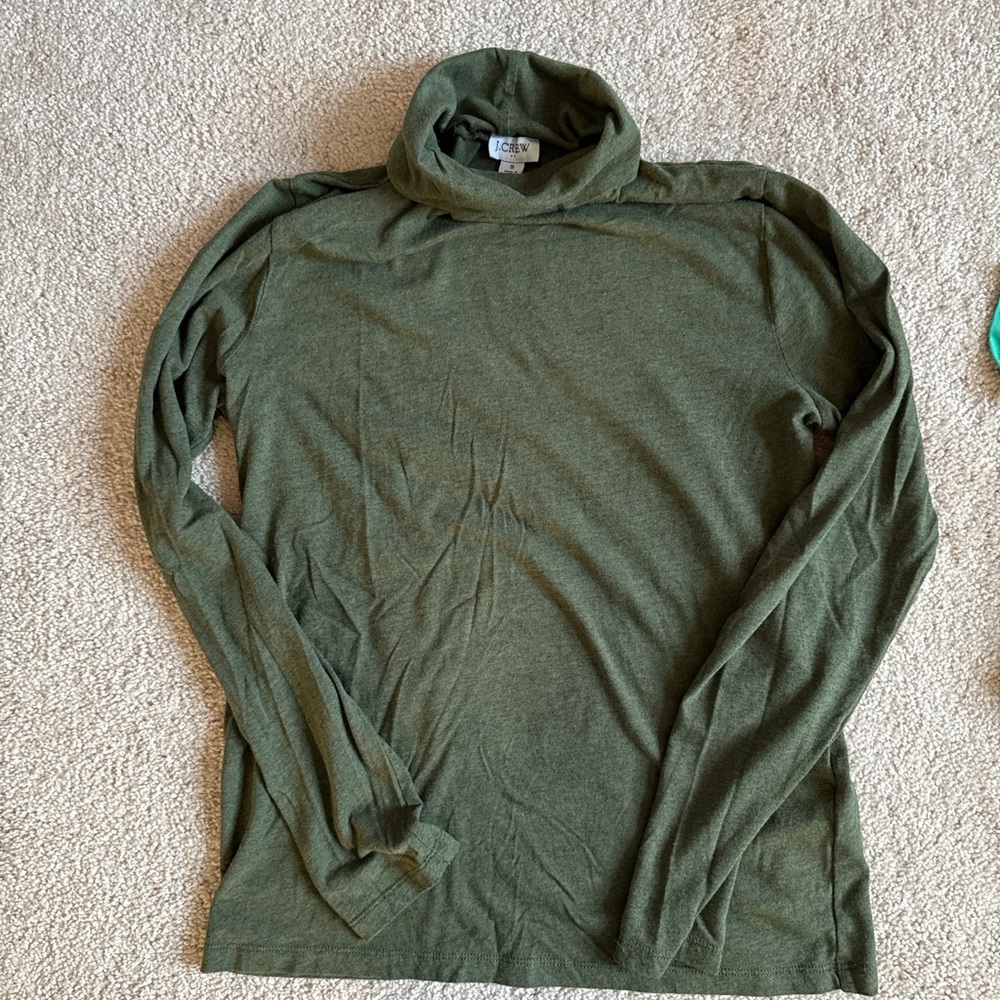 J. Crew Olive Long Sleeve Tee